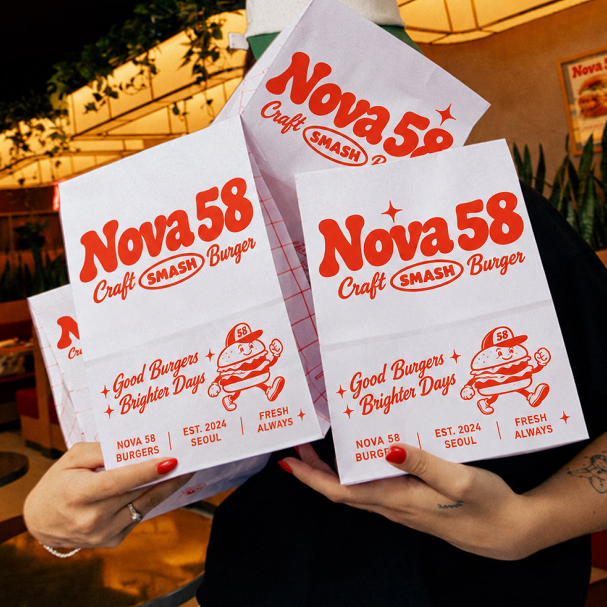 Custom Kraft SOS Paper Bags