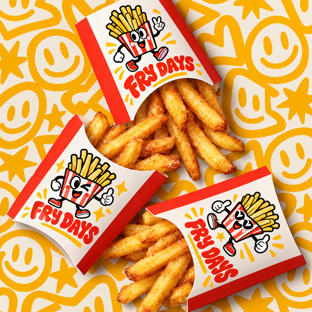 Custom Branded French Fry Boxes