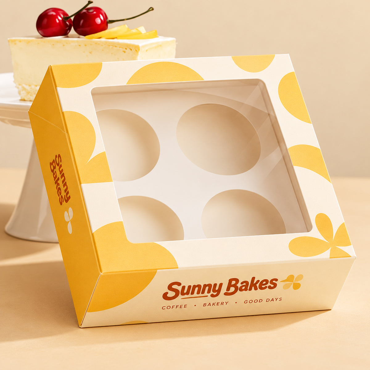 Custom Windowed Egg Tart Boxes
