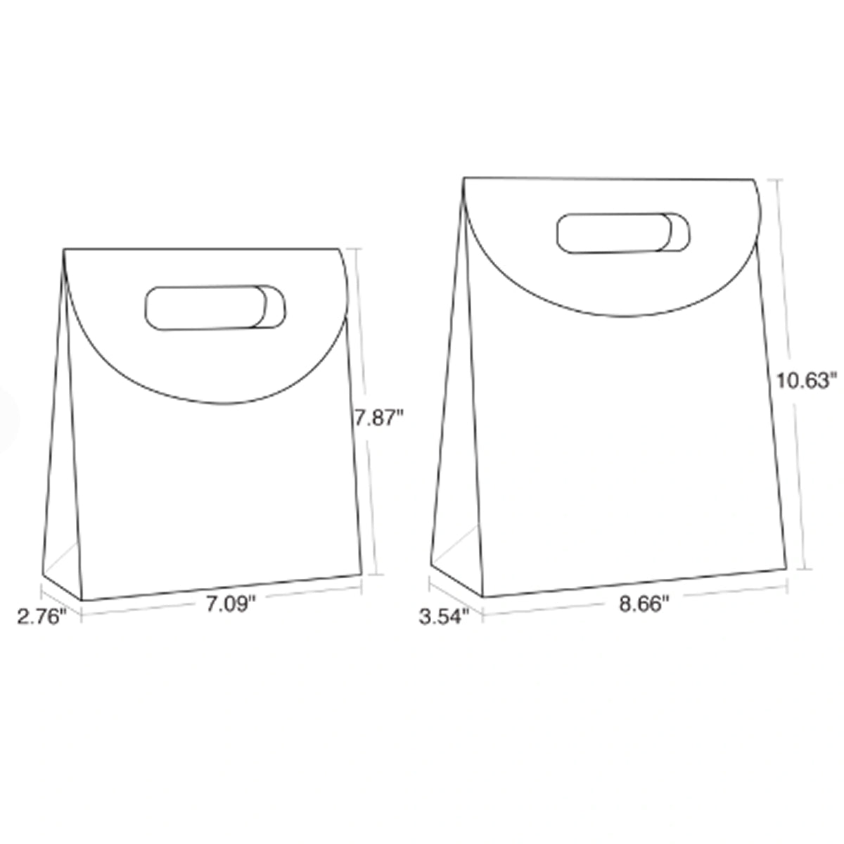 Custom Fold-Top Paper Gift Bags