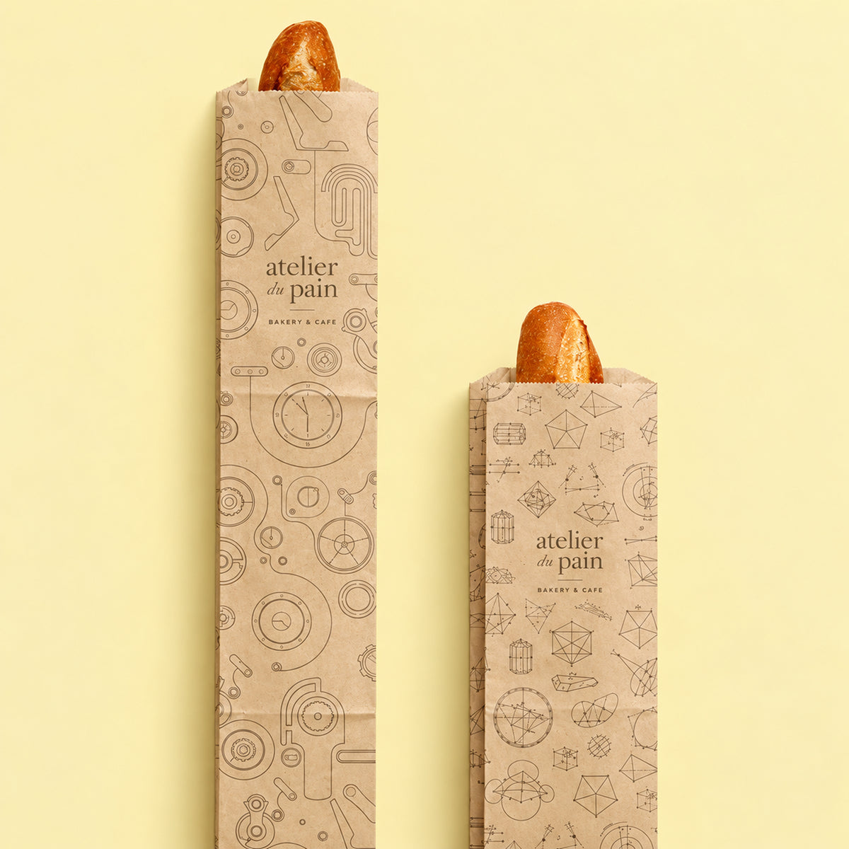 Custom Window Baguette Bread Bags