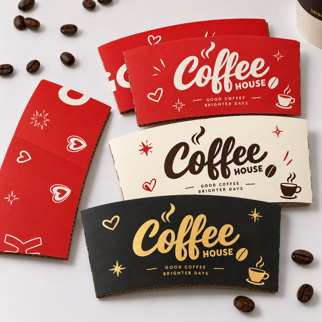 Custom Printed Corrugated Cup Sleeves