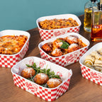 Custom Printed Square Food Bowls with Lids