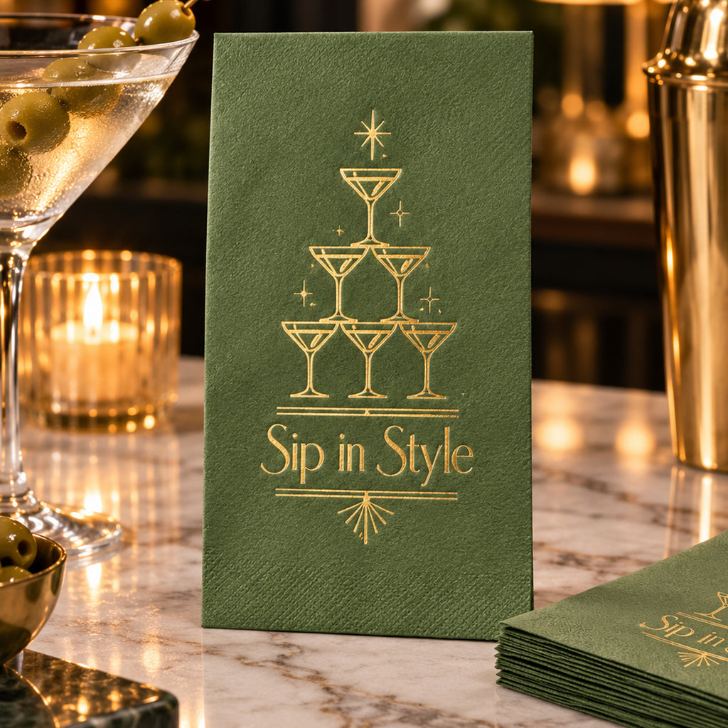 Custom Foil Stamped Napkins