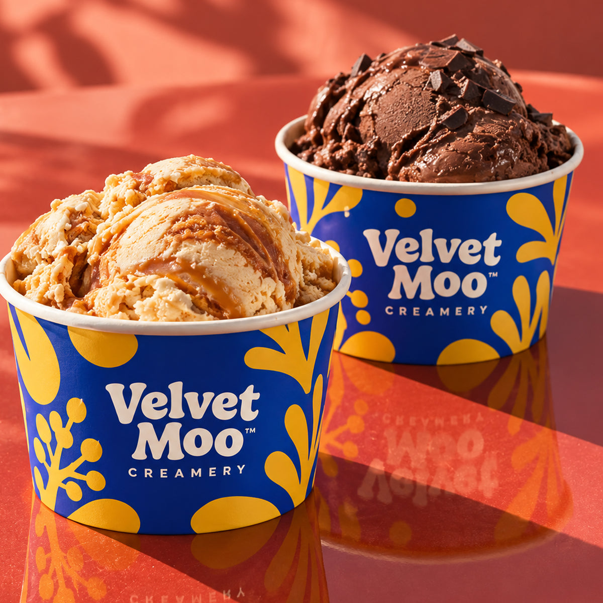 Custom Ice Cream Paper Cups with Paper Lids