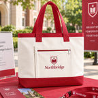 Custom Cotton Zipper Tote Bag