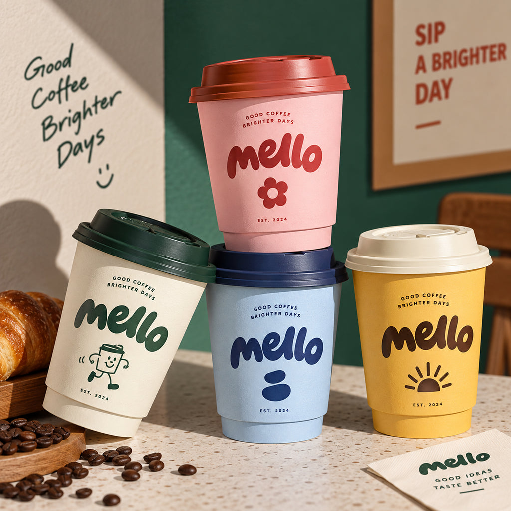 Custom Double Wall Paper Coffee Cups