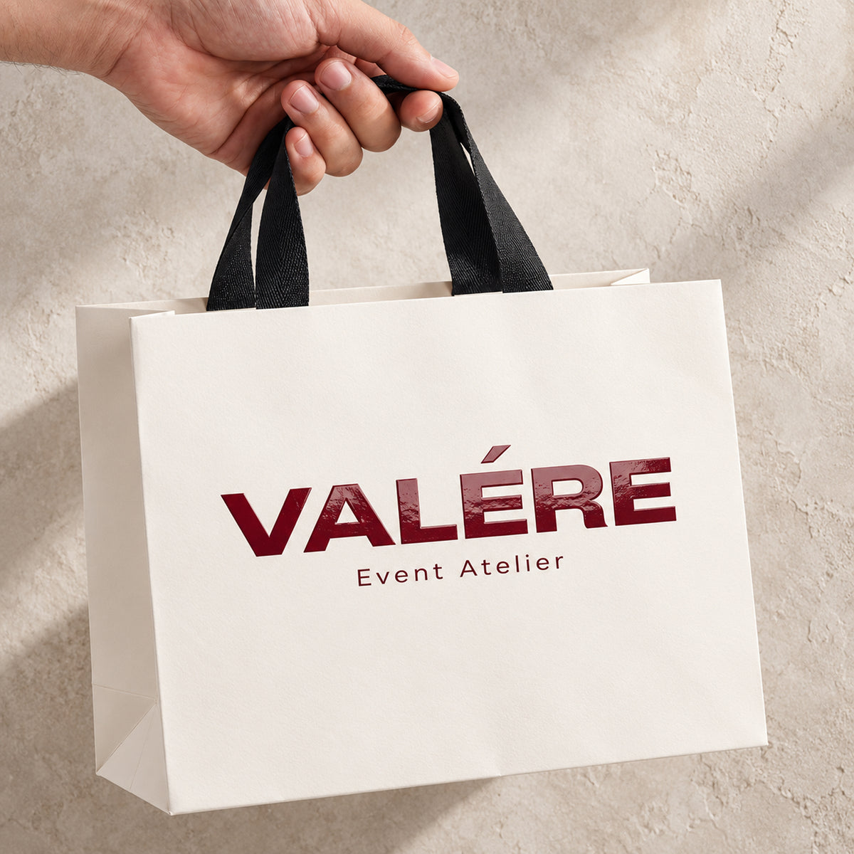 Custom Raised UV Paper Gift Bags
