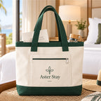 Custom Cotton Zipper Tote Bag