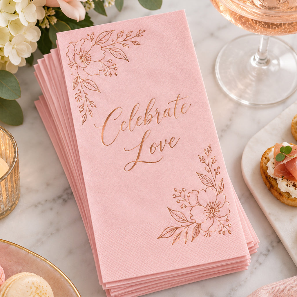 Custom Foil Stamped Napkins