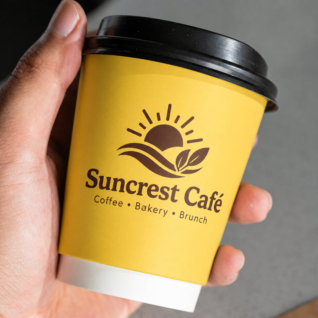Custom Double Wall Paper Coffee Cups