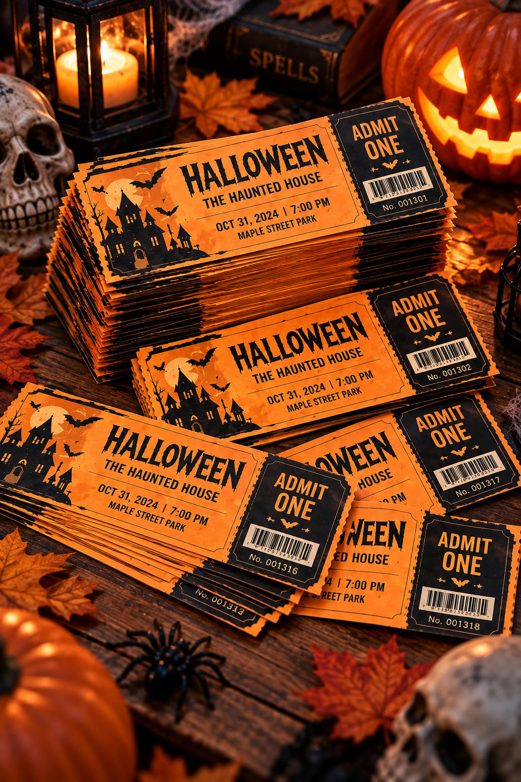 Custom Number Event Tickets