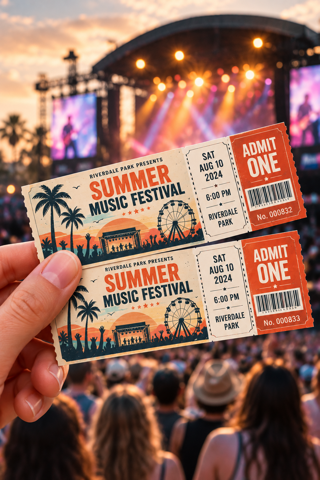 Custom Number Event Tickets