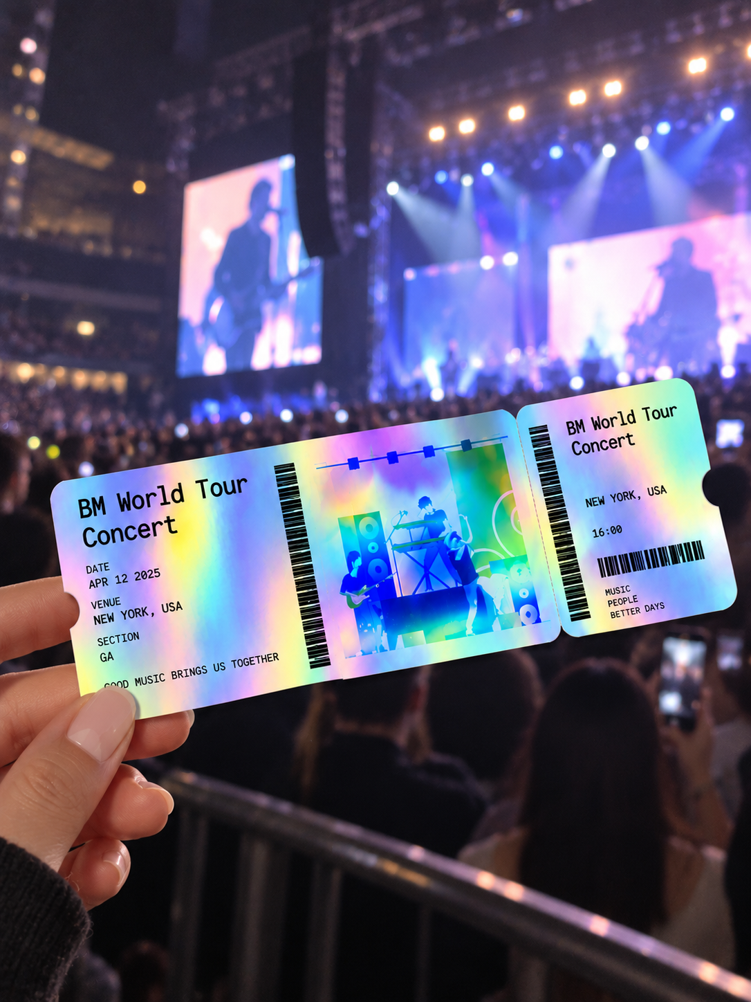 Custom Holographic Event Tickets
