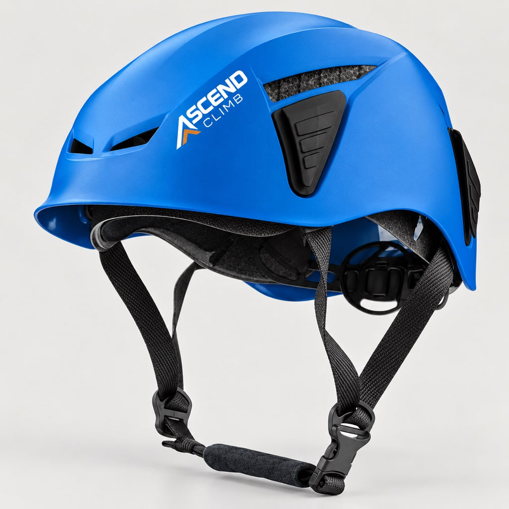 Custom climbing helmet stickers with durable curved-surface vinyl for outdoor helmet decals