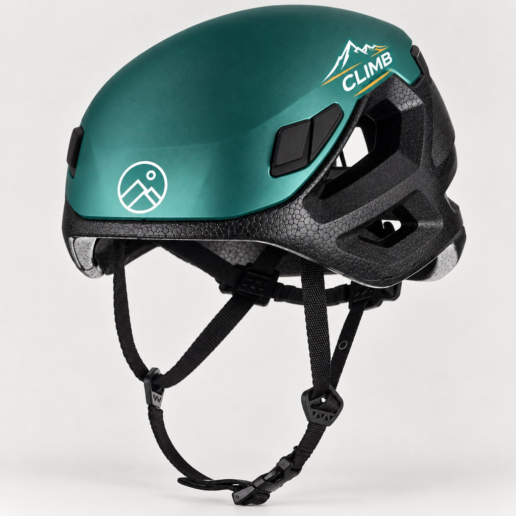 Custom climbing helmet decals with clean edges for personalized outdoor gear