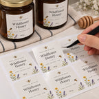 Custom coated art paper labels with smooth coated surface for branded packaging