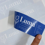 Custom front adhesive stickers with adhesive front for window and glass application