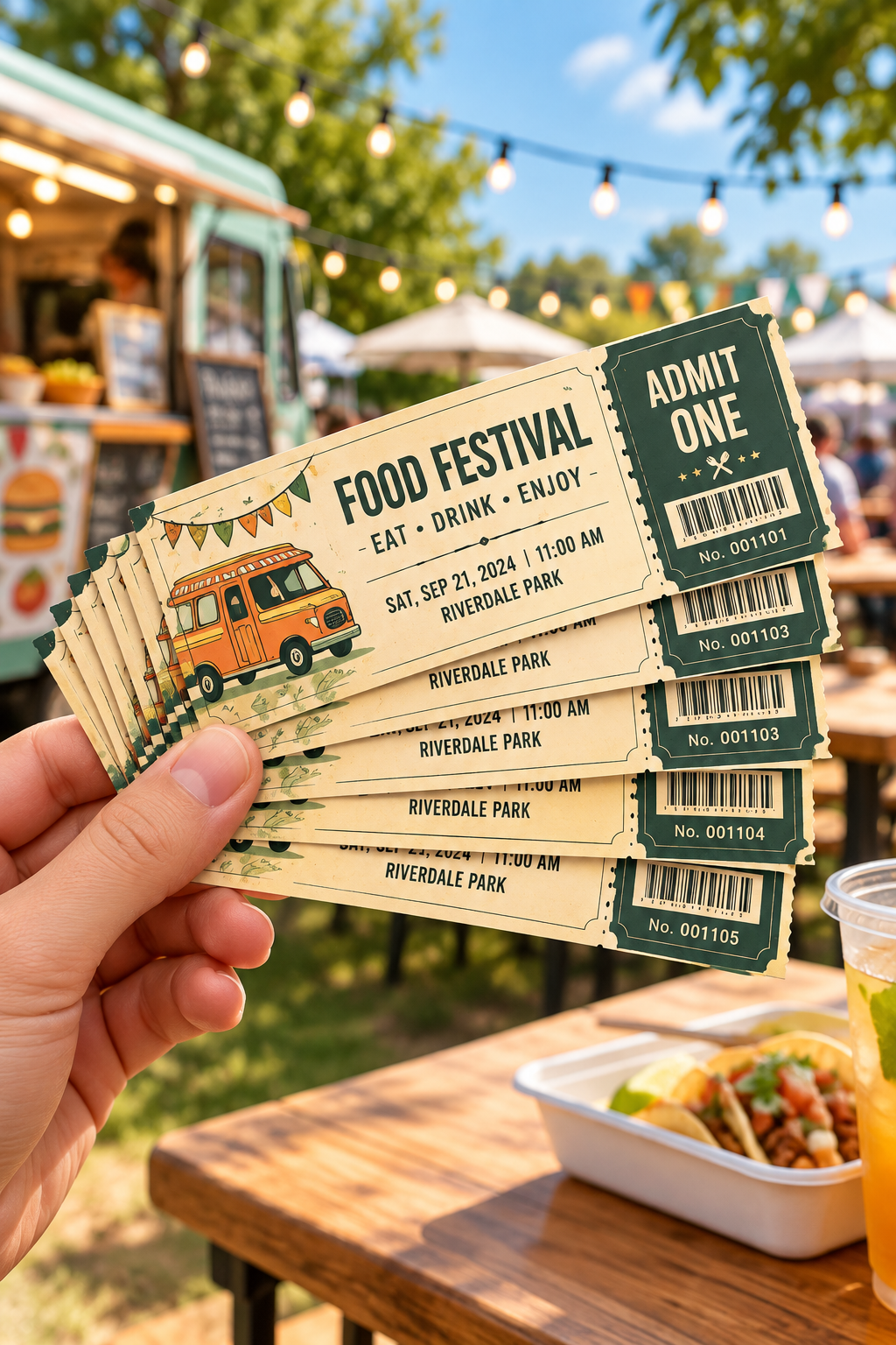 Custom Number Event Tickets