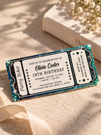 Custom Acrylic Glitter Quicksand Tickets