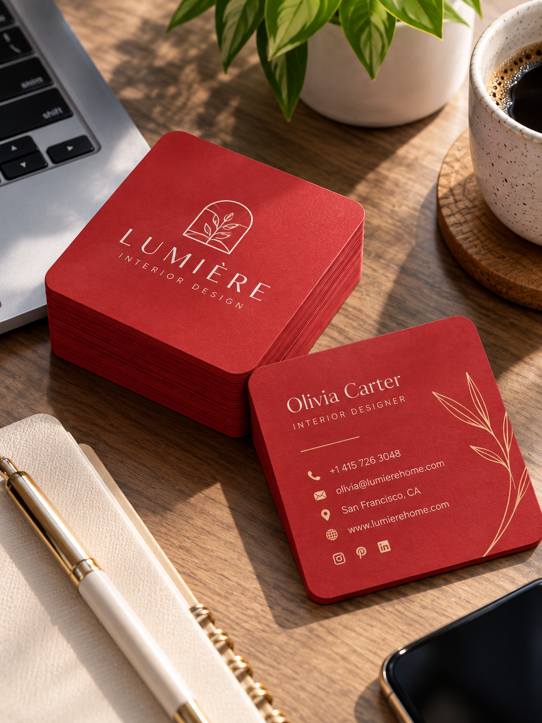 Custom Square Business Cards