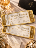 Custom Gold Foil Event Tickets