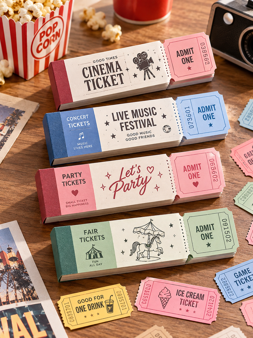 Custom Mini Ticket Booklets